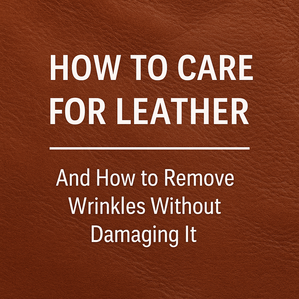 How to take care of leather and remove wrinkles without damaging it.