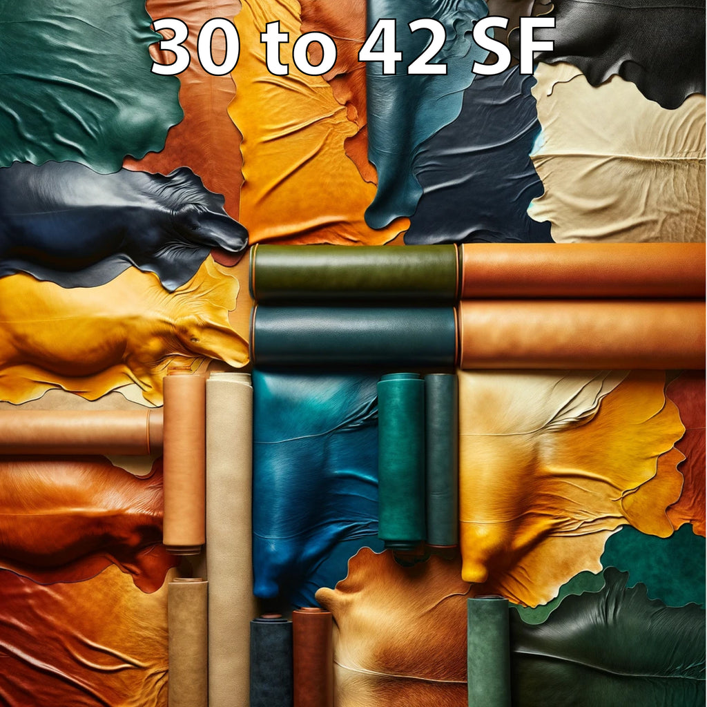 Leather Hides bright colors 20 to 45 square feet
